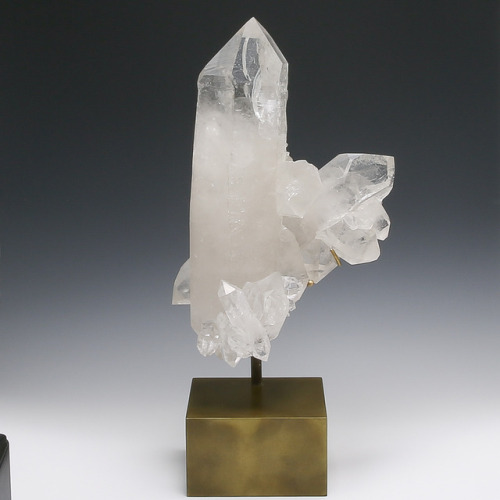 Standing BeautyThis incredible Double Terminated Clear Quartz Cluster is from Brazil and we had a be