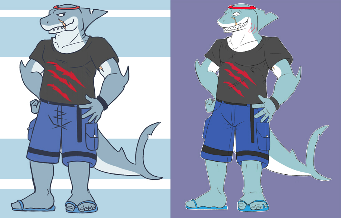 Finally updated my character sheet for Gash, the new on the left and the old on the