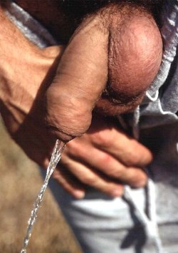 sknpss:  rbbrguyto: Piss Series 07 Outdo0r Pissing - Up Close &amp; Personal   More piss? http://sknpss.tumblr.com