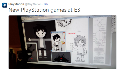 mpsaprophet:Be sure to watch the Playstation E3 conference tomorrow at 5:30 PDT! The Homestuck fando