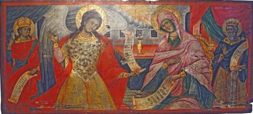 19th century con of the Annunciation from Prileprsko,Macedonia 
