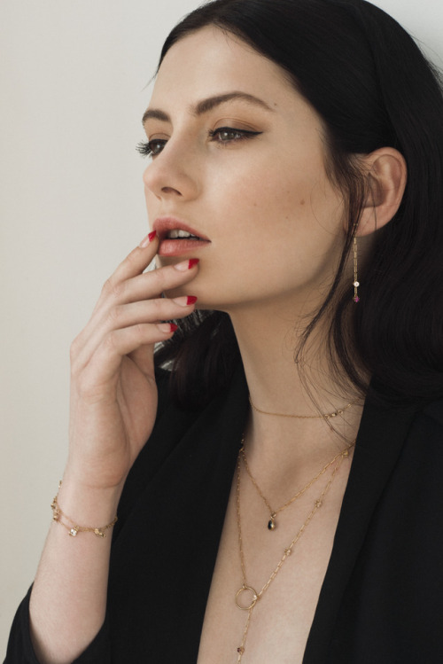 Sarah Nicole Harvey for the LN Jewelry debut collection shot by Tina Picard 