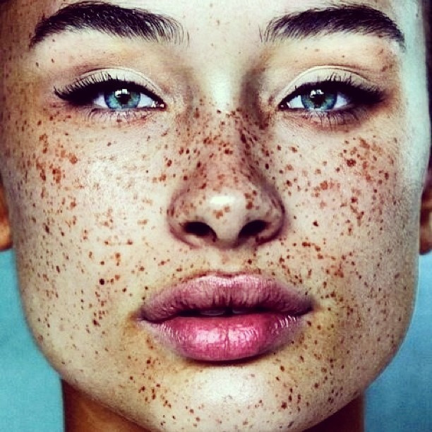 #freckles #pretty #instaphoto
