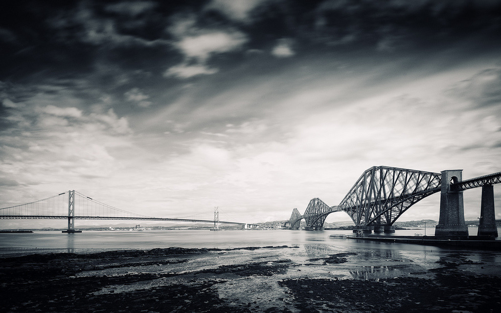 I faved Two Bridges
by Philipp Klinger Photography
embiggen by clicking: http://flic.kr/p/e4Az5r
“From Tuscany to Scotland :-) Long Exposure of 30 seconds, using a 1000x gray filter. Info The Forth Bridge is a cantilever railway bridge over the Firth...