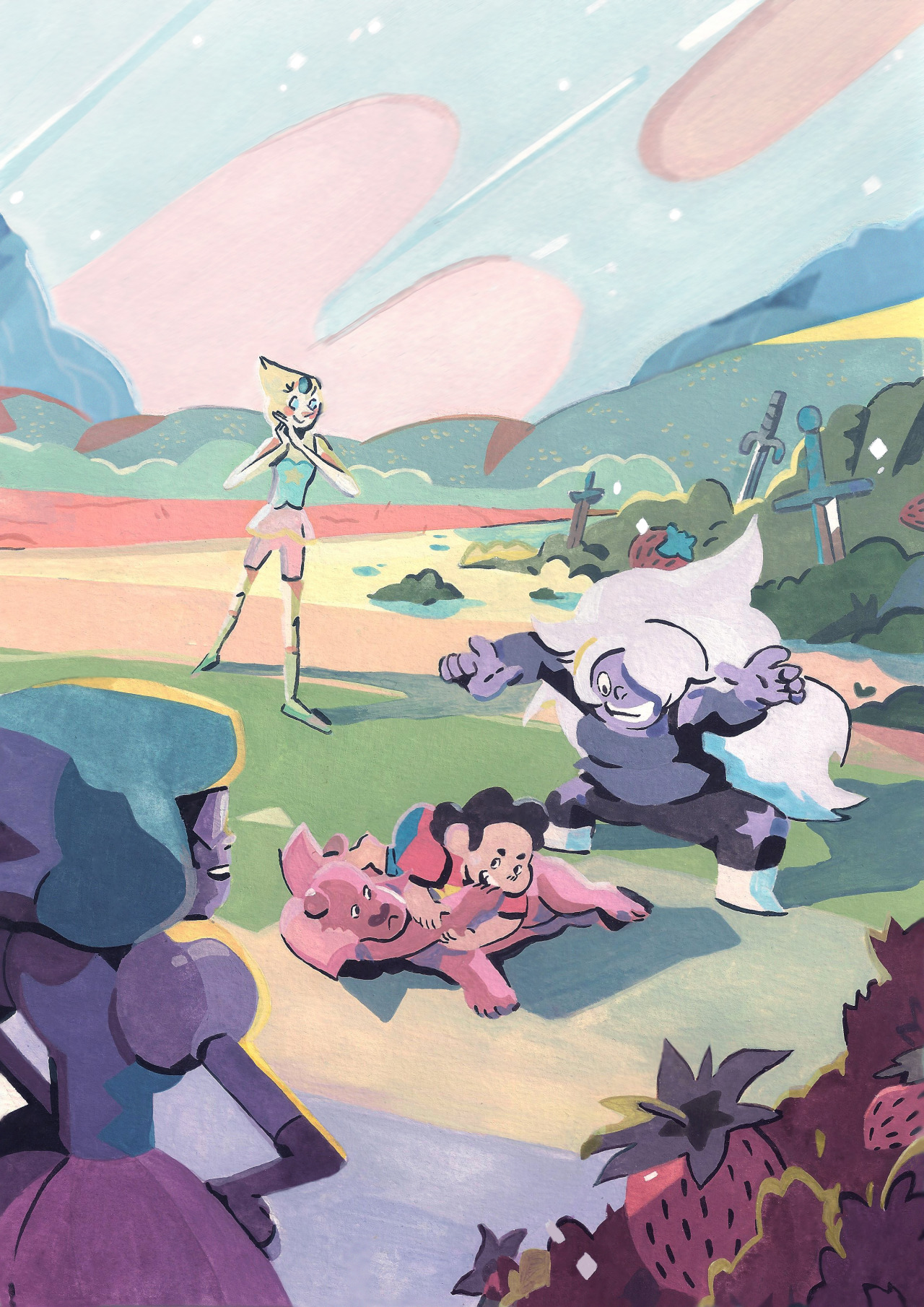 shliten:  I can finally show you my submission for the Crystalgemzine I did this