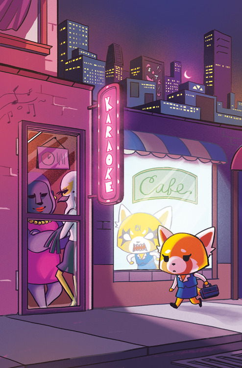 Oh hey! My ReedPop exclusive comic variant cover for Aggretsuko #1 was finally released in the wild 