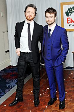 hotfamous-men:  James McAvoy and Daniel Radcliffe