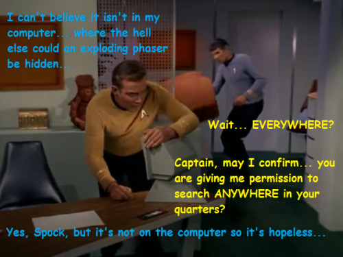 aurordream:I’ve been intending to get back to Star Trek Shitposting for ages, and Spock diving