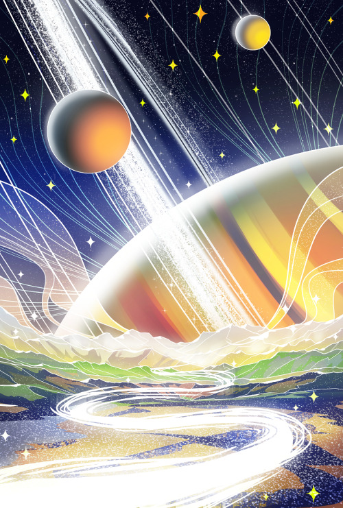 Saturnyet another piece for my celestial art seriesPRINTS | TAPESTRIES | REDBUBBLE | KO-FI