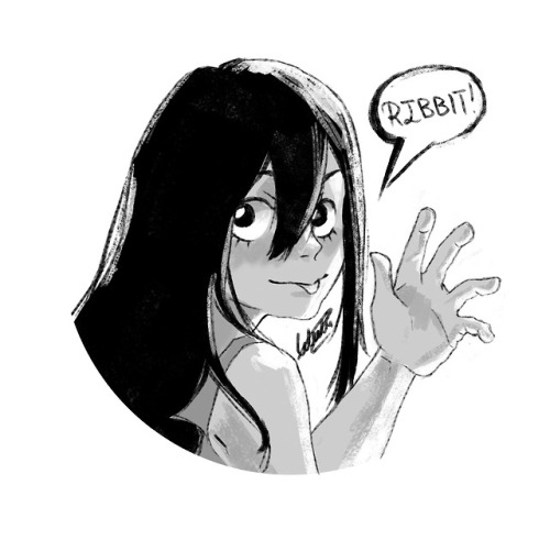 a Tsuyu sketch done months ago :,Di’m trying to stay alive ;-;