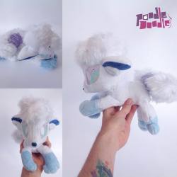 wolfiboi:   Alolan Ice Vulpix Brushable Beanie ❄️❄️❄️❄️❄️ ——————————————️  Bid on ebay. http://www.ebay.co.uk/itm/-/252492605797  ️ I WILL NOT BE MAKING ANY MORE.  ——————————————