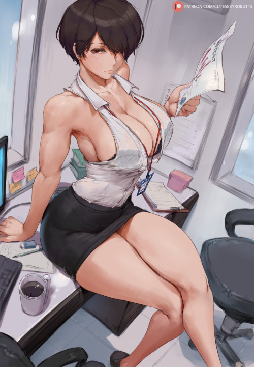 cutesexyrobutts2:  office lady Olive (character