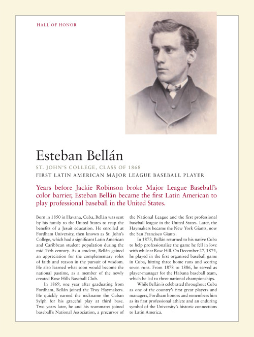 Fordham alumnus Esteban Bellán has been called the true &ldquo;father&rdquo; of 
