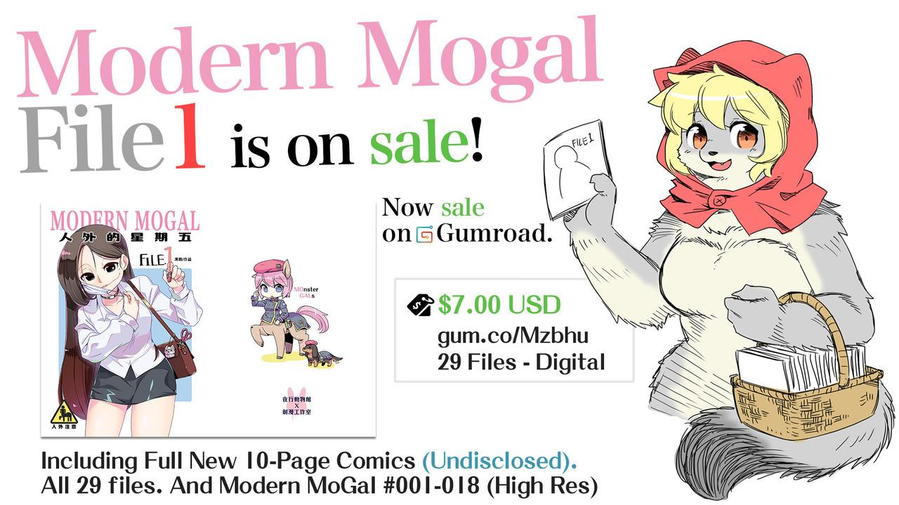 Modern Mogal file1 is on sale!Including Full New 10-Page Comics (Undisclosed).Buy