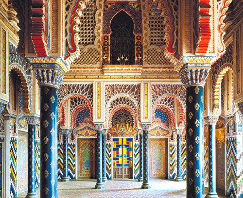 foulmouthedliberty:Castle of Sammezzano in Reggello, TuscanyThe castle has 365 rooms, one for every 