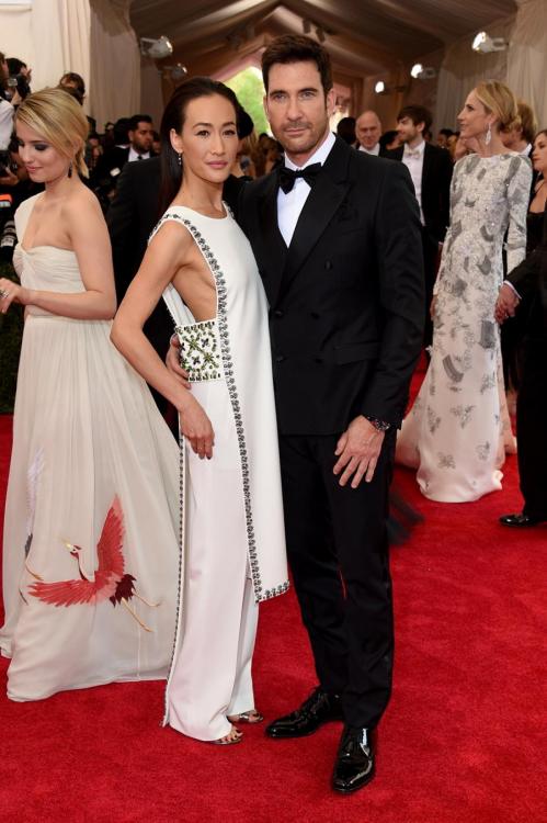 Maggie Q in Tory Burch at the 2015 Met gala