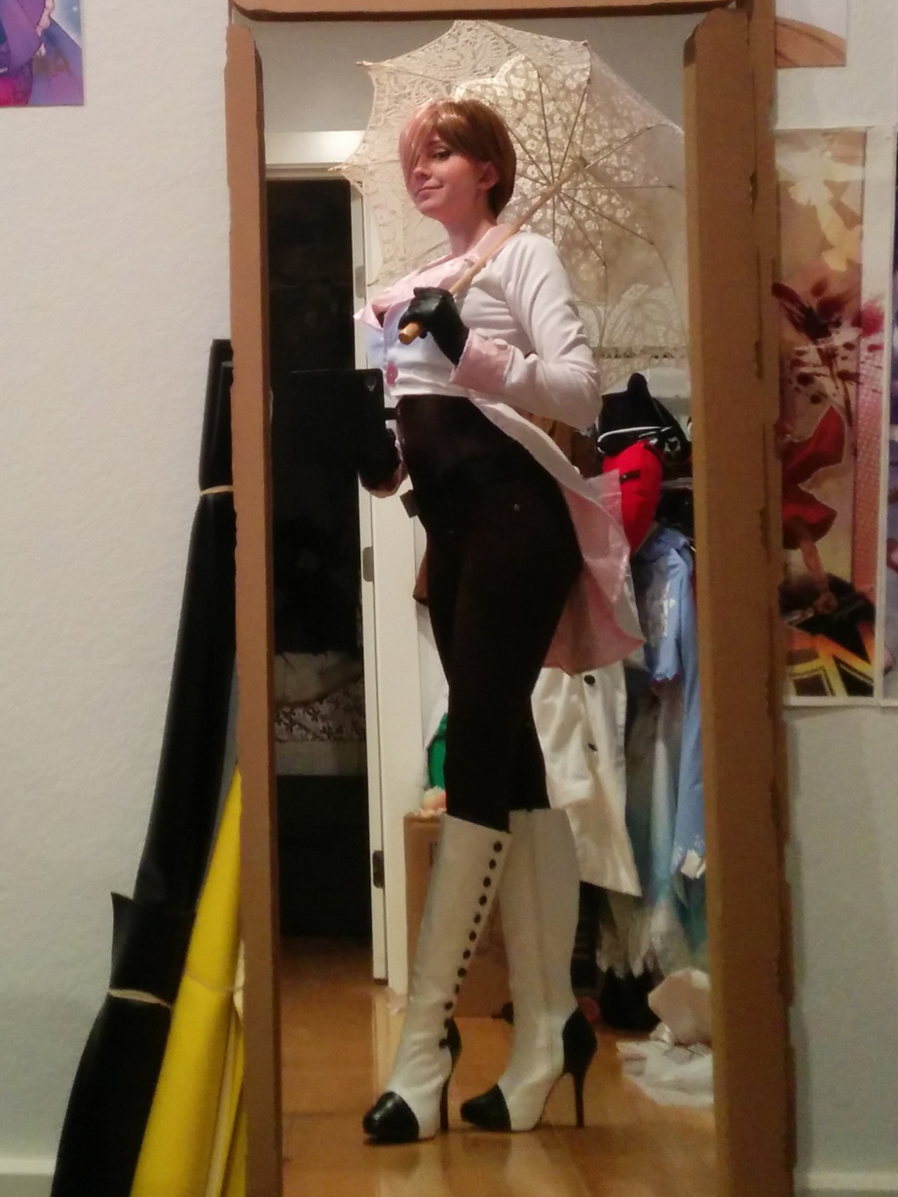 nyurt:  My “Neo” Neopolitan from RWBY! The jacket was made in 12 hours using