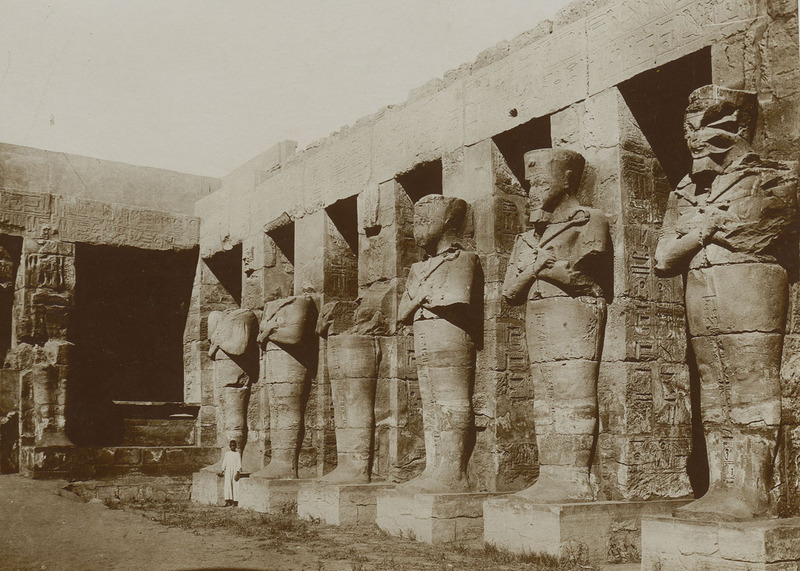 hismarmorealcalm:
“ Osiride Pillars of Rameses II Small Temple of Rameses II at Karnak - (East Thebes) New Kingdom - Dynasty XIX Unknown photographer
”
