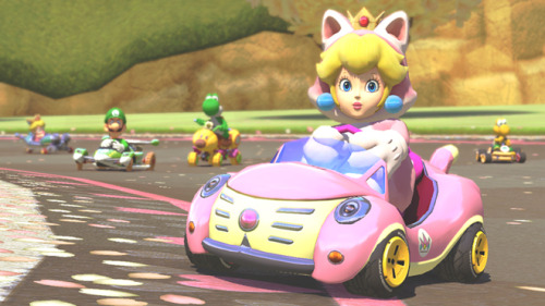 iheartnintendomucho:  No, You’re Not Dreaming. That’s Link In Mario Kart 8 Finally, Nintendo has caved and given us what we truly wanted: Super Smash Kart. Along with a playable hero of Hyrule, here’s what you get from the DLC pack coming November