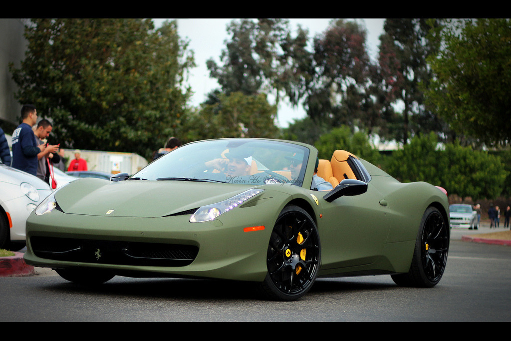 carpr0n:  Army grade Starring: Ferrari 458 Spider (by Kevin Ho 車 Photography)