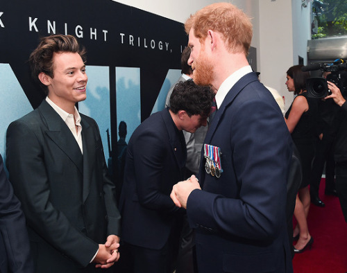 harrystylesdaily: Harry Styles and Prince Harry at the ‘Dunkirk’ World Premiere in London, July 13th