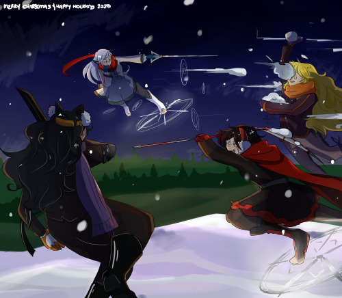 amelia-yap:merry christmas uwuthe poses are awesome and i love how their fighting styles got incorpo