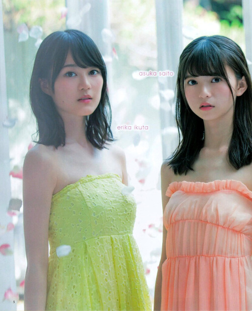 yic17:    Saito Asuka, Ikuta Erika, Hori Miona (Nogizaka46) | BOMB 2016.08 Issue - Part 1 of 2
