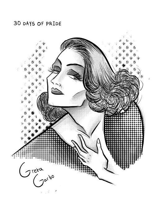 30 Days of Pride Day 9- Greta GarboGreta Garbo was a Swedish-American actress, regarded as one of th