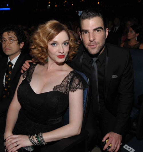 mrssylargray - Christina Hendricks and Zachary Quinto in the...