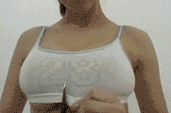 voyeurfollower:  There is a legendary gif which stops before she breaks all the t-shirt hahaha, very frustrating