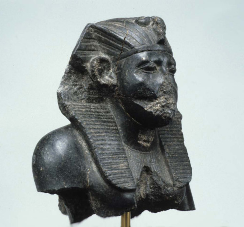 Bust of the pharaoh Amenemhat III (r. ca. 1859-1813 BCE).  Now in the Metropolitan Museum of Art.