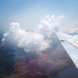 Minnesota clouds. Had a quick layover in