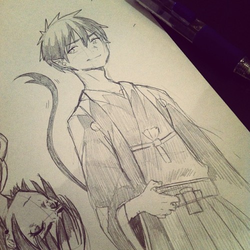 waname: Ao no Exorcist sketch dump!!  Most of these are requests I took earlier today! ^o^ Than