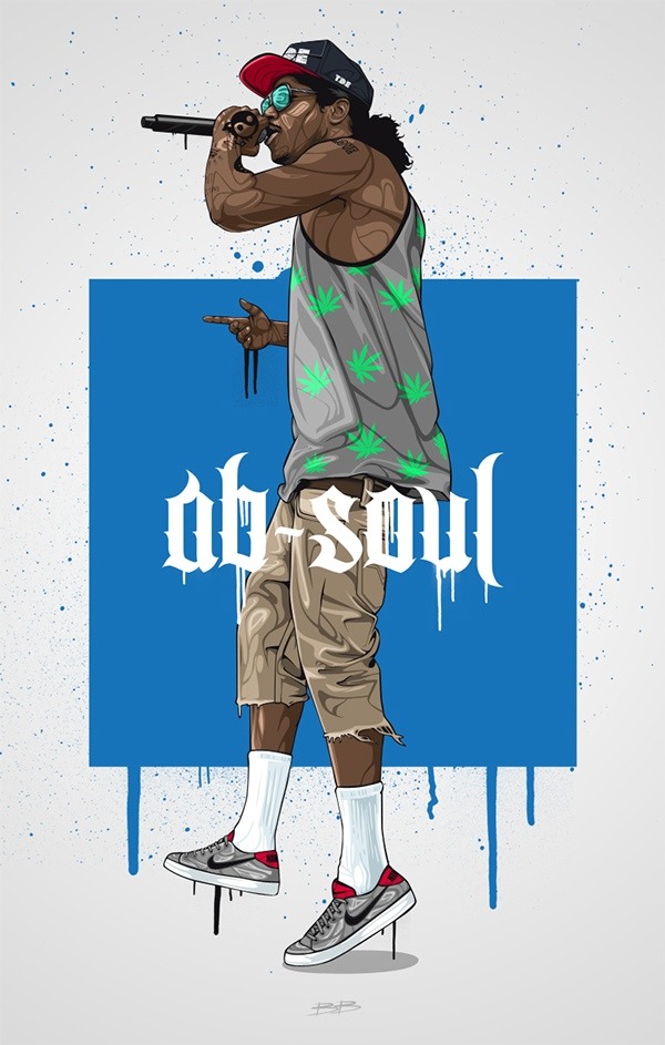 intooishun:  Ab Soul / Jay Rock / Kendrick Lamar by Slobodan Medarevic