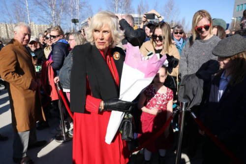 The Prince of Wales and The Duchess of Cornwall attend a Platinum Jubilee Ceremony at Ceremonial Cir