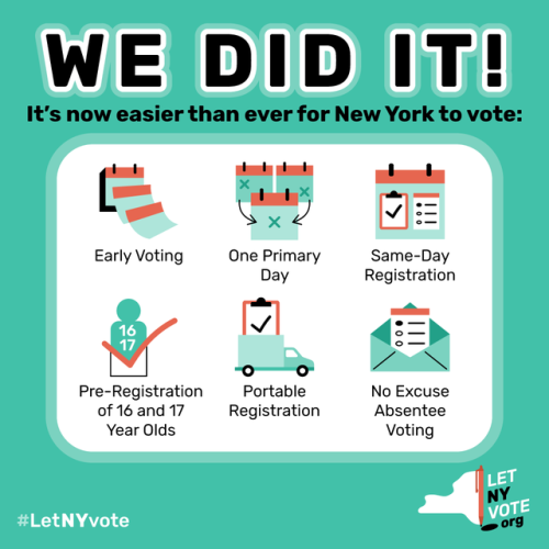 I&rsquo;ve been doing the graphic design for the Let NY Vote coalition since it formed a few years a