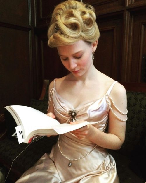 Mia Wasikowska On The Crimson Peak Set, Photo By Clionafurey