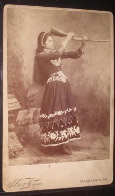 weirdvintage:  Prairie Flower, the sharpshooter—a contemporary of Annie Oakley and Buffalo Bill, c. 1880s (via)