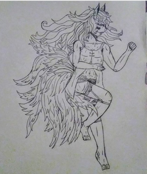 My Oc Inari, She's Honestly Really Cathartic To Draw Given How Heavily Detailed Yet Simple She Is. 