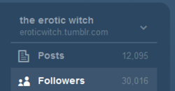 eroticwitch:  Reached more than 30,000 Followers