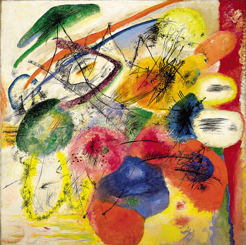 artist-kandinsky: Black strokes I by Wassily Kandinsky Size: 131.1x129.4 cmMedium: oil on canvas