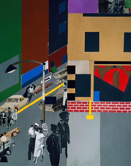 nobrashfestivity:Details and preliminaries from The Block, 1971 by Romare Bearden Cut and pasted pri