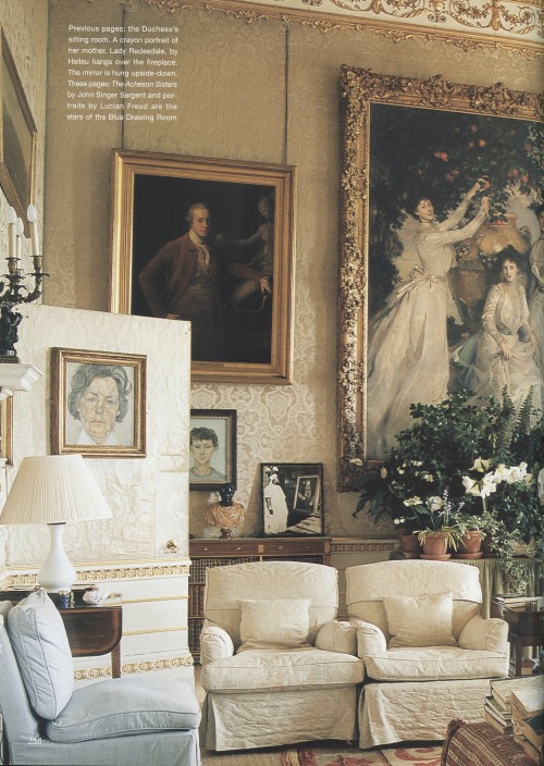 robert-hadley:Chatsworth House, The World of Interiors, October 2002. Photo - Simon Upton