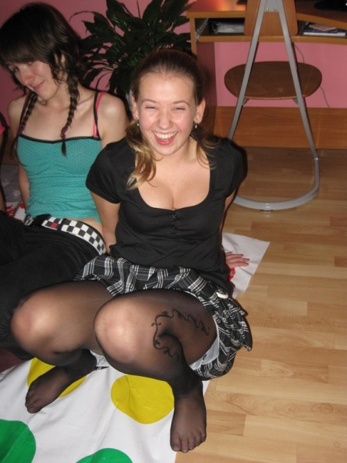 Twister and pantyhose, made for each other!