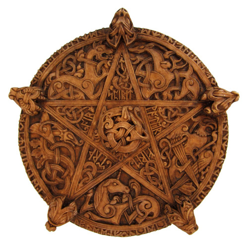 NEW: Pentacle Plaques now available at Eclectic Artisans Pagan Marketplace.  How beautiful is this? 