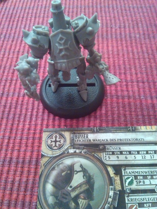 Today I’m working on my new Warmachine miniatures, the Protectorates from the battlebox containing M