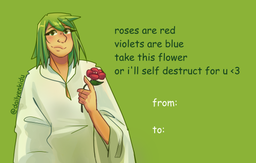 been doing some valentine cards over at dailyenkidu these days! give em to your crush or your homies