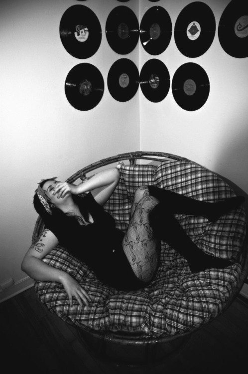 Girls with Vinyl Records