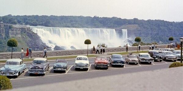 :  Niagra Falls in 1958. 