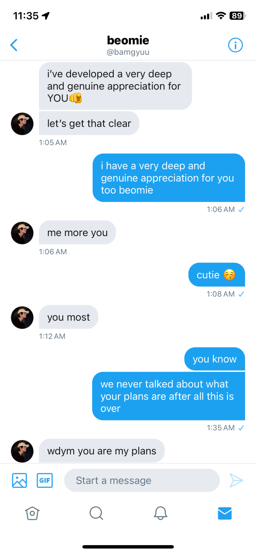 61. Because Of You